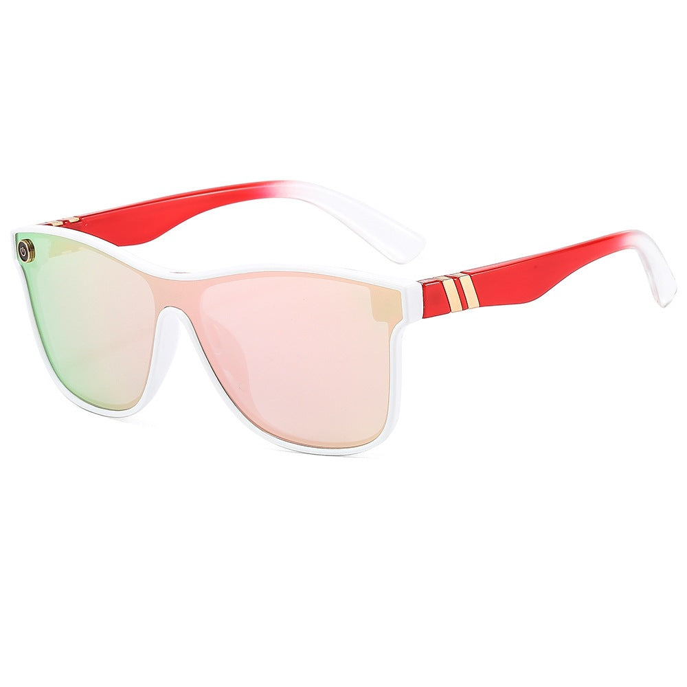 Wholesale Colorful One-piece Cycling PC Sunglasses